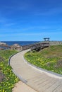 Walkway to a gazebo at Asilomar State beach in Pacific Grove, Ca Royalty Free Stock Photo