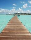Walkway to paradise island