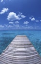 Walkway to paradise island polynesia
