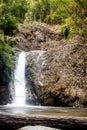 Walkway travel survey holiday waterfalls Royalty Free Stock Photo