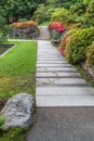 Walkway, Wall And Flowers 3 Royalty Free Stock Photo