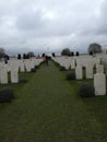 Walkway in war graveyard