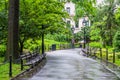 Walkway at Washington Square Park, in Greenwich Village, Manhattan, New York City Royalty Free Stock Photo