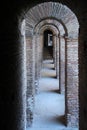 Walkways in the Aurelian Walls of Rome Royalty Free Stock Photo