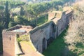 Walkways in the Aurelian Walls of Rome