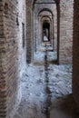 Walkways in the Aurelian Walls of Rome Royalty Free Stock Photo