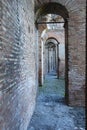 Walkways in the Aurelian Walls of Rome Royalty Free Stock Photo