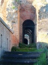 Walkways in the Aurelian Walls of Rome Royalty Free Stock Photo