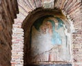 Walkways in the Aurelian Walls of Rome Royalty Free Stock Photo