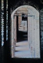 Walkways in the Aurelian Walls of Rome Royalty Free Stock Photo