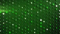 Wall of abstract glowing green symbols 3D render