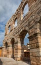 Wall of the ancient amphitheater Verona Arena, Italy Royalty Free Stock Photo