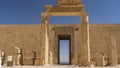 The wall of the ancient temple of the queen - Pharaoh Hatshepsut