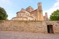 Wall around church and cloister