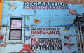 Wall Art Decries Immigration Reform Royalty Free Stock Photo