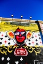 Wall art paint the side of Diablo`s Cantina Royalty Free Stock Photo