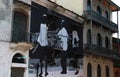 Wall Art on a Revitalized Building in Old Town Panama City