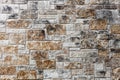 Wall background with various sized stone slabs