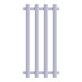 Wall bathroom radiator icon cartoon . Towel dryer