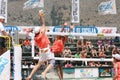 Wall beachvolley semifinal Royalty Free Stock Photo