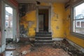 A Wall Being Knocked Down to Create an Open Floor Plan. Generative AI
