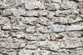 Wall of big stones and broken bricks Royalty Free Stock Photo