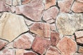 Wall of big stones and broken bricks Royalty Free Stock Photo