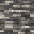 A wall with black and grey bricks. Seamless pattern Royalty Free Stock Photo