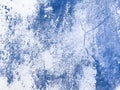 Wall blue abstract painting background. Venezian Stucco