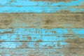 Wall of blue color wood texture background surface with old natural pattern or cracks wood table top view. Grunge surface with Royalty Free Stock Photo