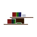 Wall Bookshelf Icon Royalty Free Stock Photo