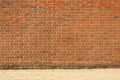 wall brown building street pattern house tile brick Royalty Free Stock Photo