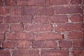 Wall of brick masonry aged