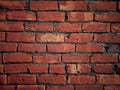 Wall of brick.Old Red Brick Wall with Lots of Texture and Color Royalty Free Stock Photo