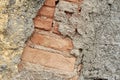 Wall brick plaster