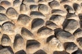 Wall with bricks of italian stones Royalty Free Stock Photo