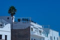 The wall of the building used for the hotel business, which was partially destroyed by natural forces.