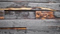 The wall in the burned house pan camera. Panormama on charred floor in interior.