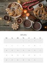 2026 Wall Calendar A3 Format Easy To Print January Royalty Free Stock Photo