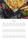 2026 Wall Calendar A3 Format Easy To Print January Royalty Free Stock Photo
