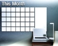 Wall calendar. Schedule memo management organizer concept Royalty Free Stock Photo