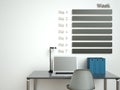 Wall calendar. Schedule memo management organizer concept. 3d rendering interior Royalty Free Stock Photo