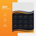 2021 Wall Calendar, Elegant Wall Calendar 2021