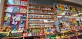 Wall of candy and drinks at a candy store in Pittsburgh Pennsylvania