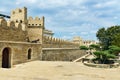 Wall and cannon at tower of fortress in Old City, Baku Royalty Free Stock Photo