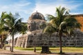 Wall of Cartagena de Indias Royalty Free Stock Photo