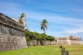 Wall of Cartagena de Indias Royalty Free Stock Photo