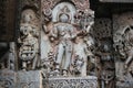 Hoysaleswara Temple Wall Carving of kaala bhairava lord shiva