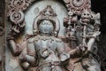 Hoysaleswara Temple Wall Carving of lord shiva in the form of Kaala Bhairava