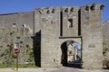 Wall of castle of GuÃÂ©rande in France Royalty Free Stock Photo